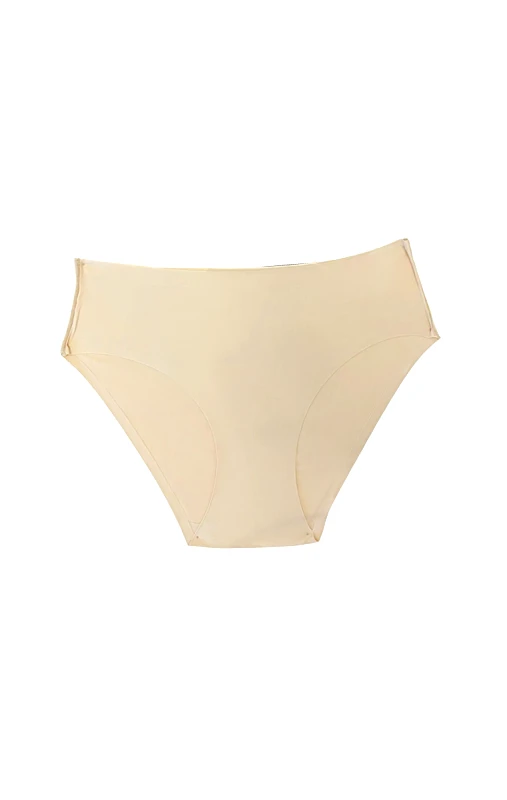Lingerie Center Ψηλόμεσο Κλασσικό Κιλοτάκι Χωρίς Ραφές Laser Cut - Μπεζ - LC80013-Μπεζ-XL