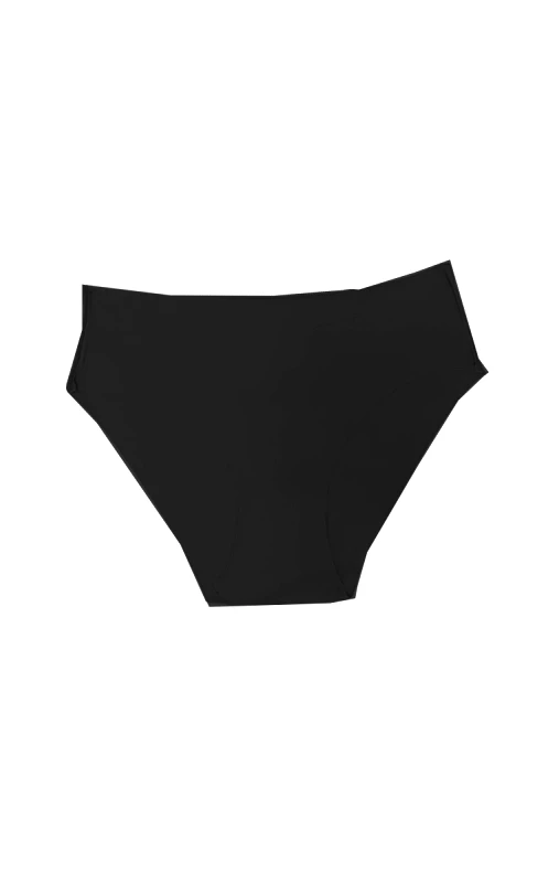 Lingerie Center Ψηλόμεσο Κλασσικό Κιλοτάκι Χωρίς Ραφές Laser Cut - Μαύρο - LC80013-Μαύρο-2XL