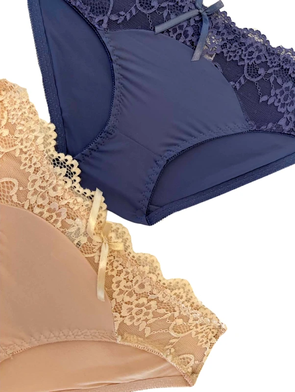 Lingerie Center 1+1 Ελαστικά Κιλοτάκια Seniore - Πολύχρωμο - LC8787-1-Πολύχρωμο-M