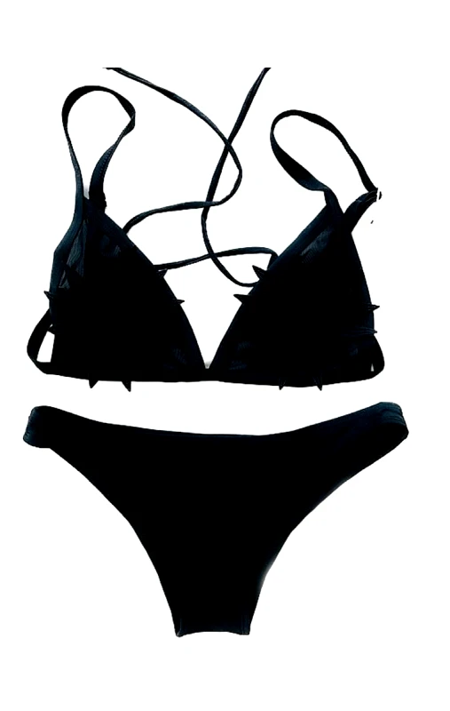 Lingerie Center Μπικίνι με Μαύρο Λουλούδι Rebecca - Μαύρο - 075326-Μαύρο-XL