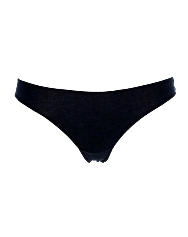 Lingerie Center Cottonela Set 3 Τεμάχια Βαμβακερά Μπραζίλιαν - Μαύρο - LC3490-Μαύρο-S