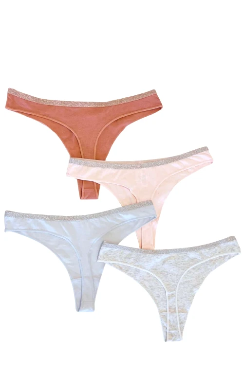 Lingerie Center Βαμβακερό String Sparkle - Λευκό - LC81108-Λευκό-L