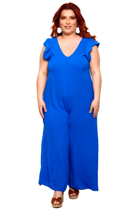 Lingerie Center Plus Size Ολόσωμη Φόρμα Cleopatra - Μπλε‌‌ Ρουά - LC56983-Μπλε Ρουά-One Size