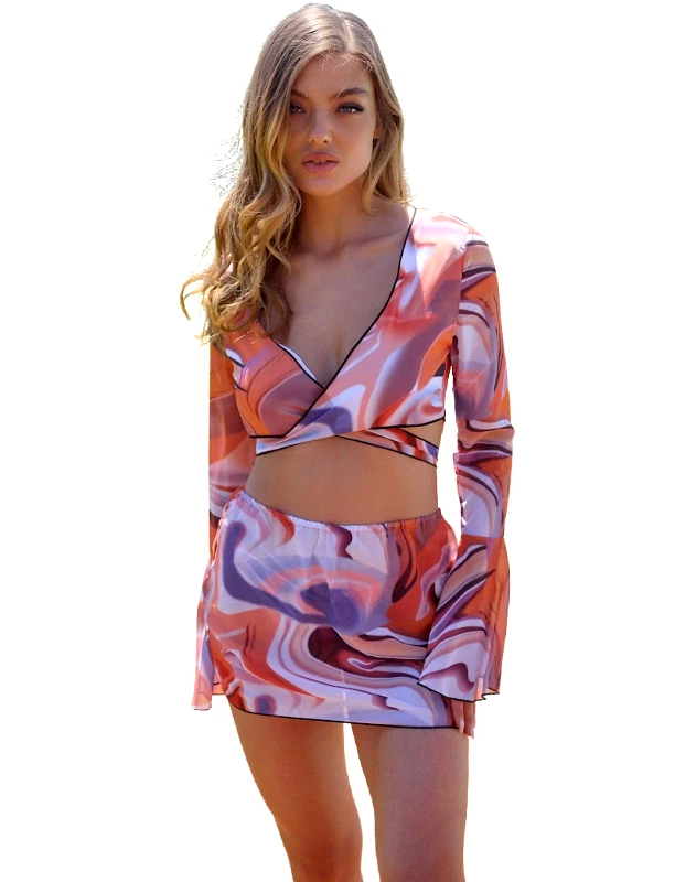 Lingerie Center Σετ 3 Τεμαχίων Tie Dye - Πολύχρωμο - LC211221-Πολύχρωμο-L