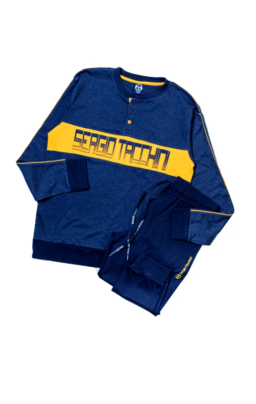 Lingerie Center Βαμβακερή Πιτζάμα Sergio Tacchini - Μπλε - LC34762-Μπλε-M