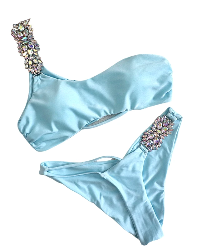 Lingerie Center Μπικίνι Με Kόσμημα Elsa - Γαλάζιο - LC23243-Γαλάζιο-L