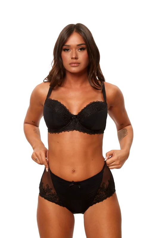Lingerie Center Σουτιέν &amp; Δώρο Κιλοτάκι Natali - Μαύρο - LC9573-Μαύρο-85Ε/L