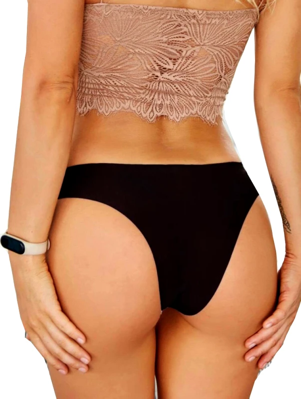 Lingerie Center Brazil Laser Cut - Μαύρο - LC31395-Μαύρο-XS