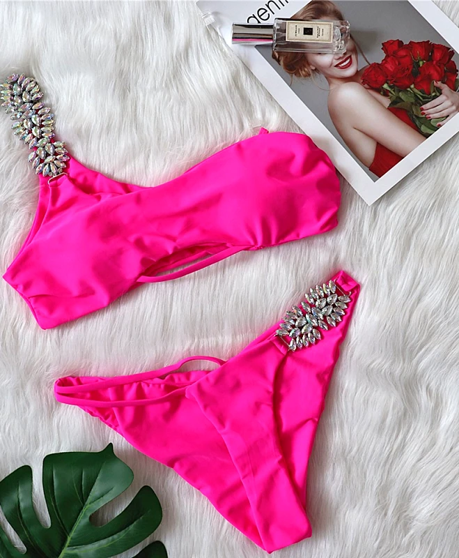 Lingerie Center Μπικίνι Με Kόσμημα Elsa - Φουξ - LC23243-Φουξ-S