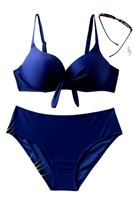 Lingerie Center Plus Size Bikini Moneta - Μπλε - LC2626-Μπλε-80D/L