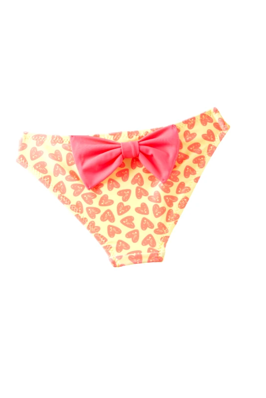 Lingerie Center Παιδικό Μαγιό Μονοκίνι με Φιόγκο - Κίτρινο - DG8932-Κίτρινο-24-36 μηνών