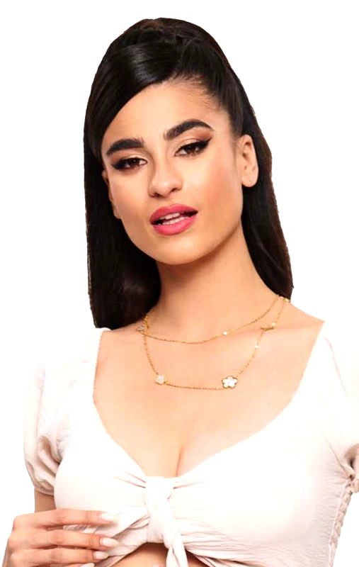 Lingerie Center Κολιέ Με Μαργαρίτες - Χρυσό - LC1461-Χρυσό-One Size