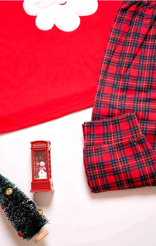 Lingerie Center Βαμβακερή Χριστουγεννιάτικη Πιτζάμα Santa's - Κόκκινο - LC3247-Κόκκινο-XL