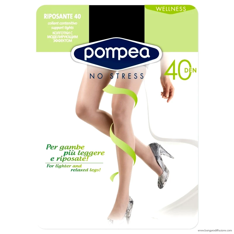 Lingerie Center Pompea 40Den Λύκρα - Μαύρο - PM0054-Μαύρο-XL