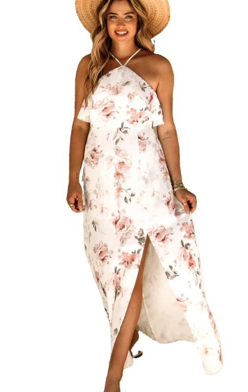 Lingerie Center Φόρεμα Floral Venezia - Λευκό - LC6114880-1-Λευκό-XL