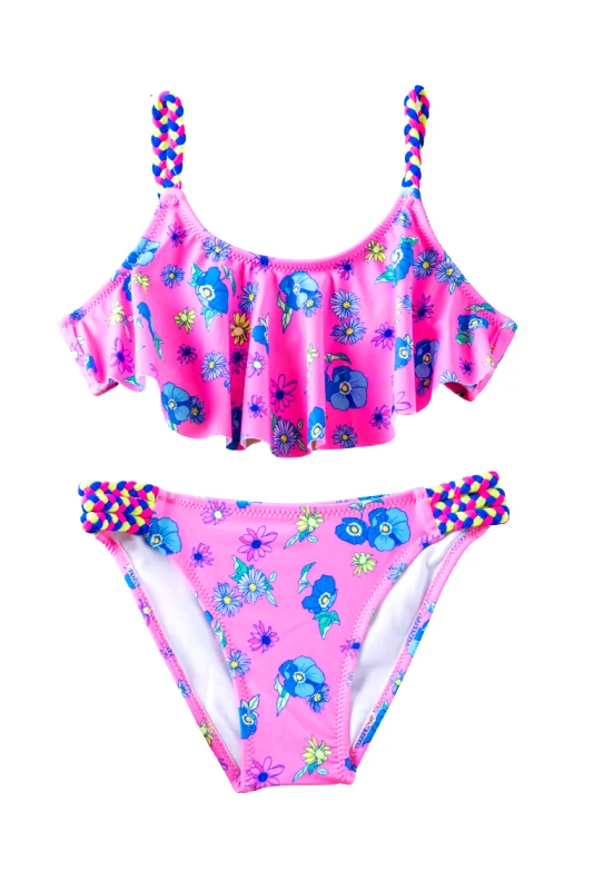 Lingerie Center Μαγιό Μπικίνι Παιδικό Εμπριμέ Summer Style - Φουξ - SM2102-Φουξ-14 ετών