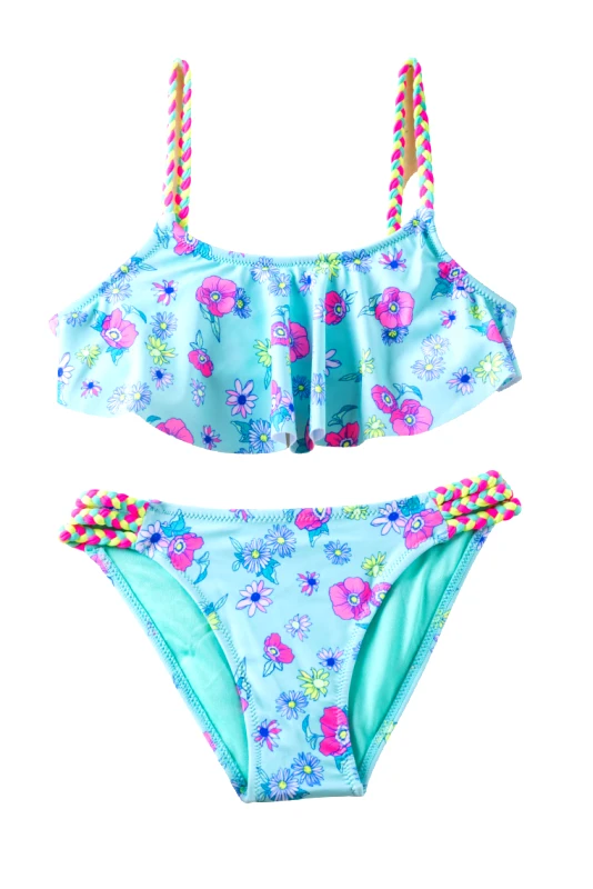 Lingerie Center Μαγιό Μπικίνι Παιδικό Εμπριμέ Summer Style - Βεραμάν-Πράσινο - SM2102-Βεραμάν-Πράσινο-14 ετών