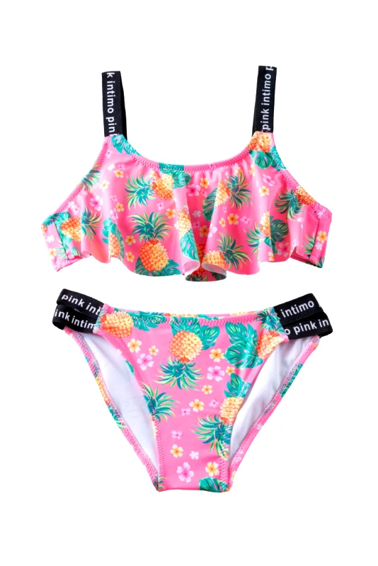 Lingerie Center Μαγιό Μπικίνι Παιδικό Ανανάς - Φουξ - AN2390-Φουξ-13-14 ετών