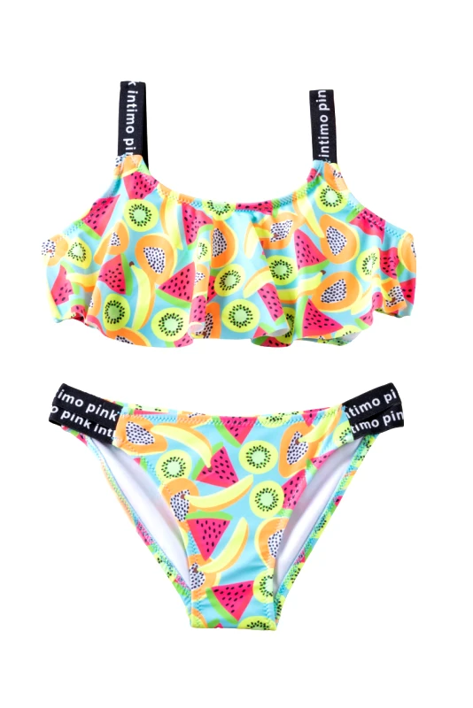 Lingerie Center Μαγιό Μπικίνι Παιδικό Ανανάς - Βεραμάν - AN2390-Βεραμάν-6-8 ετών