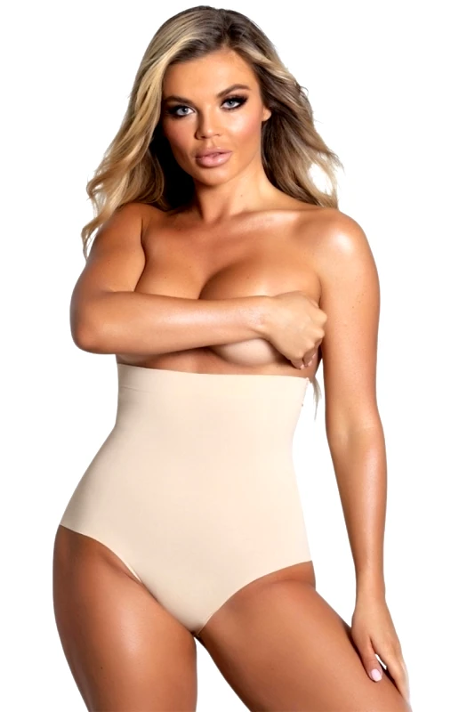 Lingerie Center Λαστέξ Ψηλόμεσο Μπέζ - Μπεζ - LC8021-1-Μπεζ-S/M