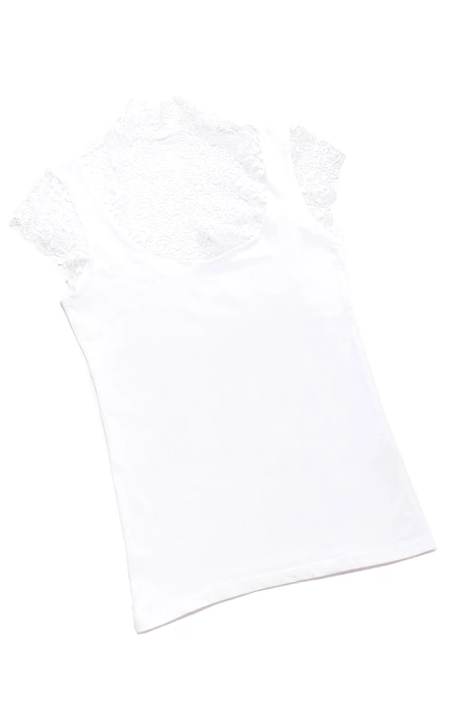 Lingerie Center Βαμβακερό Φανελάκι Με Δαντέλα Dorothy - Λευκό - 43020-Λευκό-M