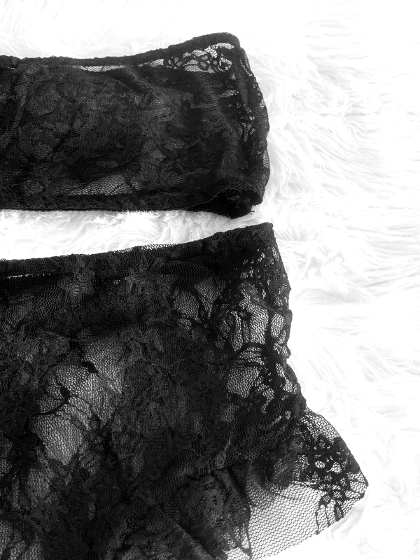 Lingerie Center Σετ Strapless Top με Boxer - Μαύρο - LC786672-3-Μαύρο-One Size