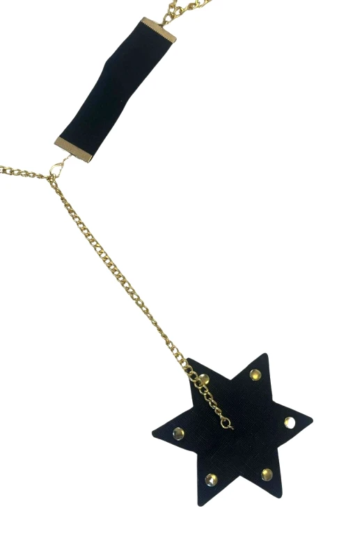 Lingerie Center Αυτοκόλλητα Στήθους Star Chain - Μαύρο - LC5632-0-Μαύρο-One Size