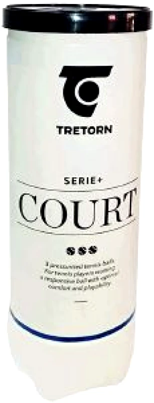 TRETORN ΜΠΑΛΑΚΙΑ TRETORN SERIE+ COURT 3 TUBE TENNIS BALLS ΚΙΤΡΙΝΑ