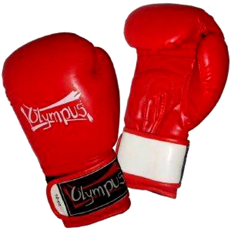 OLYMPUS SPORT ΓΑΝΤΙΑ ΒΟΧ OLYMPUS AIBA STYLE ΚΟΚΚΙΝΑ (10 ΟΖ)