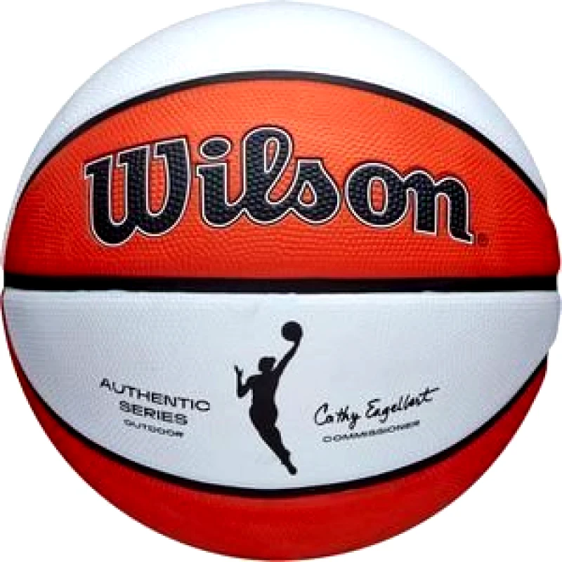 WILSON ΜΠΑΛΑ WILSON WNBA AUTHENTIC SERIES OUTDOOR BALL ΠΟΡΤΟΚΑΛΙ/ΛΕΥΚΗ (6)