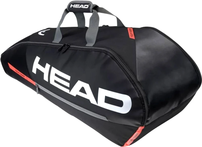 HEAD ΤΣΑΝΤΑ HEAD TOUR 6R TENNIS BAG ΜΑΥΡΗ/ΠΟΡΤΟΚΑΛΙ