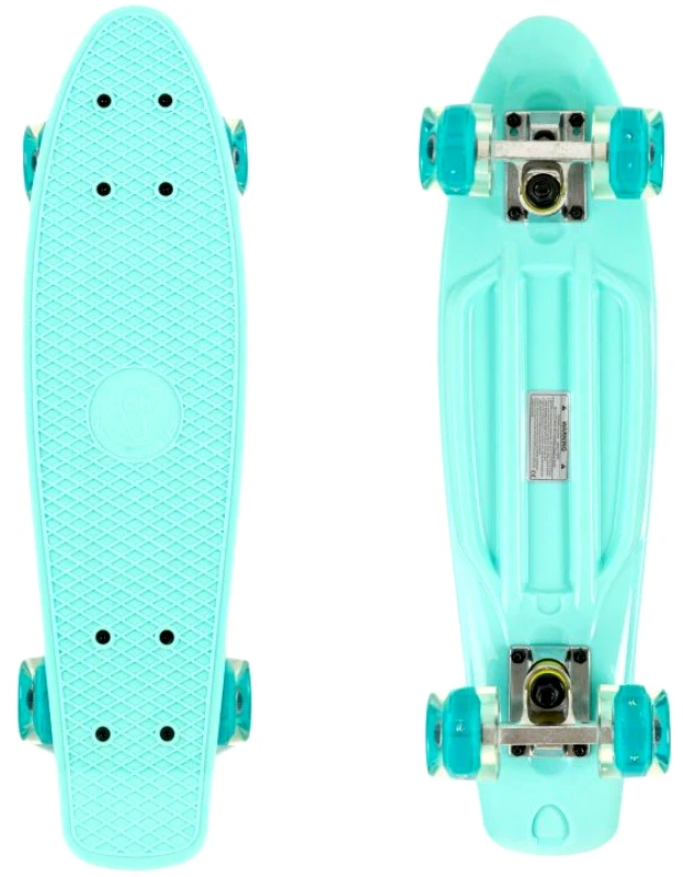 FISH SKATEBOARD FISH MINI CRUISER ΜΕ LED ΡΟΔΕΣ 22.5&quot; ΒΕΡΑΜΑΝ
