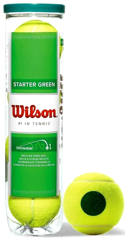 WILSON ΜΠΑΛΑΚΙΑ WILSON STARTER PLAY 4 BALL ΚΙΤΡΙΝΑ/ΠΡΑΣΙΝΑ