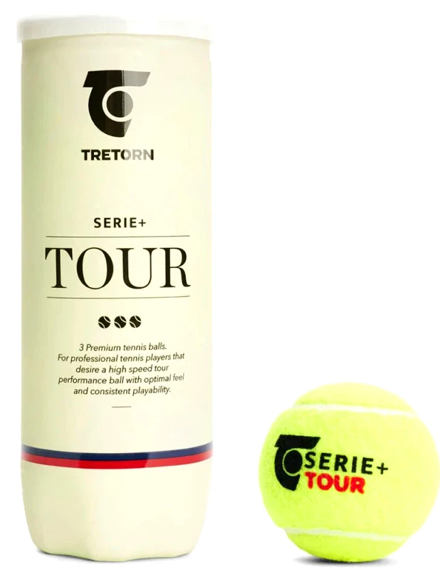 TRETORN ΜΠΑΛΑΚΙΑ TRETORN SERIE+ TOUR 3 TUBE TENNIS BALLS ΚΙΤΡΙΝΑ