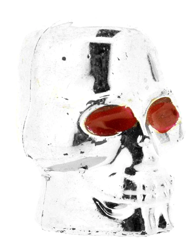 OEM ΤΑΠΑ ΒΑΛΒΙΔΩΝ ALLOY SKULL ΑΣΗΜΙ (1 ΤΜΧ)