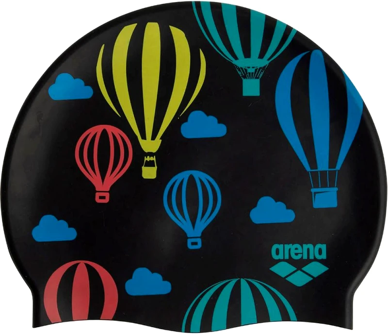 ARENA ΣΚΟΥΦΑΚΙ ARENA PRINT JR POOL CAP AIR BALOONS ΜΑΥΡΟ