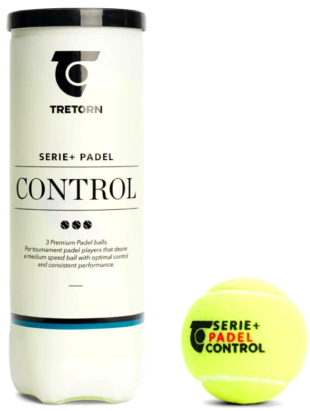 TRETORN ΜΠΑΛΑΚΙΑ TRETORN SERIE+ PADEL CONTROL 3 TUBE BALLS ΚΙΤΡΙΝΑ