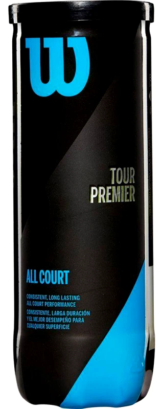 WILSON ΜΠΑΛΑΚΙΑ WILSON TOUR PREMIER ALL COURT 3 BALL ΚΙΤΡΙΝΑ