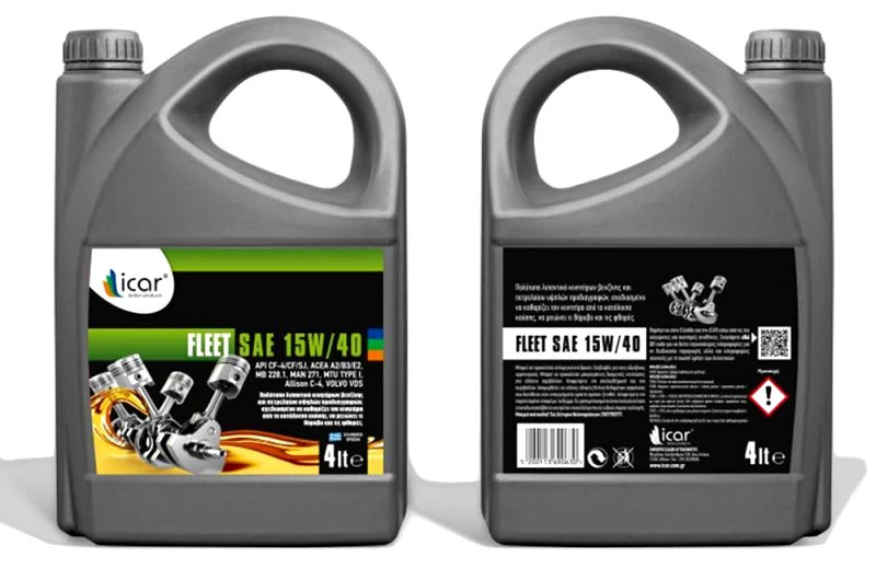 ICAR ΛΙΠΑΝΤΙΚΌ ΠΡΟΔΙΑΓΡΑΦΩΝ ACEA A2/B3/E2. ICAR FLEET 15W404LT.