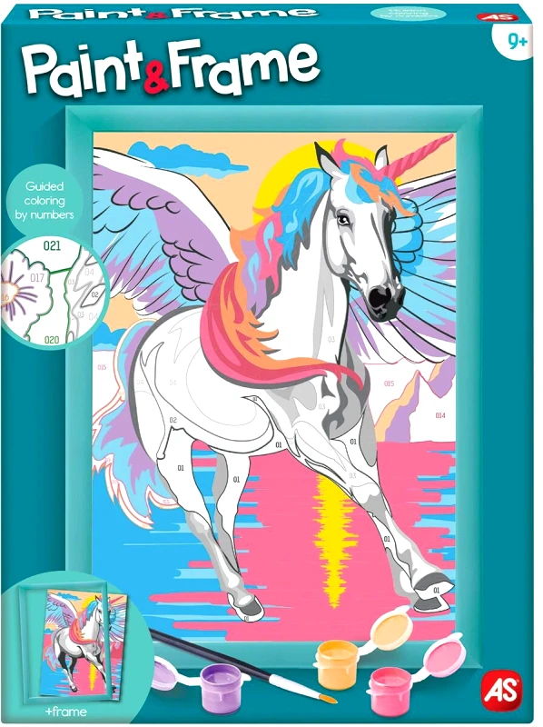 AS COMPANY ΖΩΓΡΑΦΙΖΩ ΜΕ ΑΡΙΘΜΟΥΣ PAINT - FRAME MAGIC UNICORN (9+ ΕΤΩΝ)