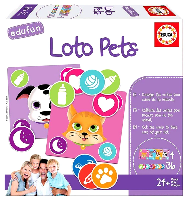 EDUCA ΠΑΖΛ EDUCA BABY HAPPY PETS 4 ΚΟΜΜΑΤΙΑ (18125)