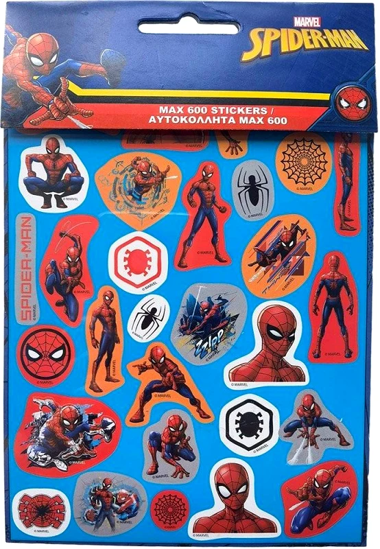 GIM GIM MAX 600 STICKERS (8 PAGES) SPIDERMAN