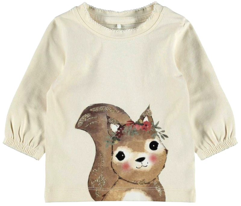 NAME IT ΜΠΛΟΥΖΑ ΜΑΚΡΥΜΑΝΙΚΗ NAME IT 13196356 NBFREBECCA ΕΚΡΟΥ (74 CM)-(9 ΜΗΝΩΝ)