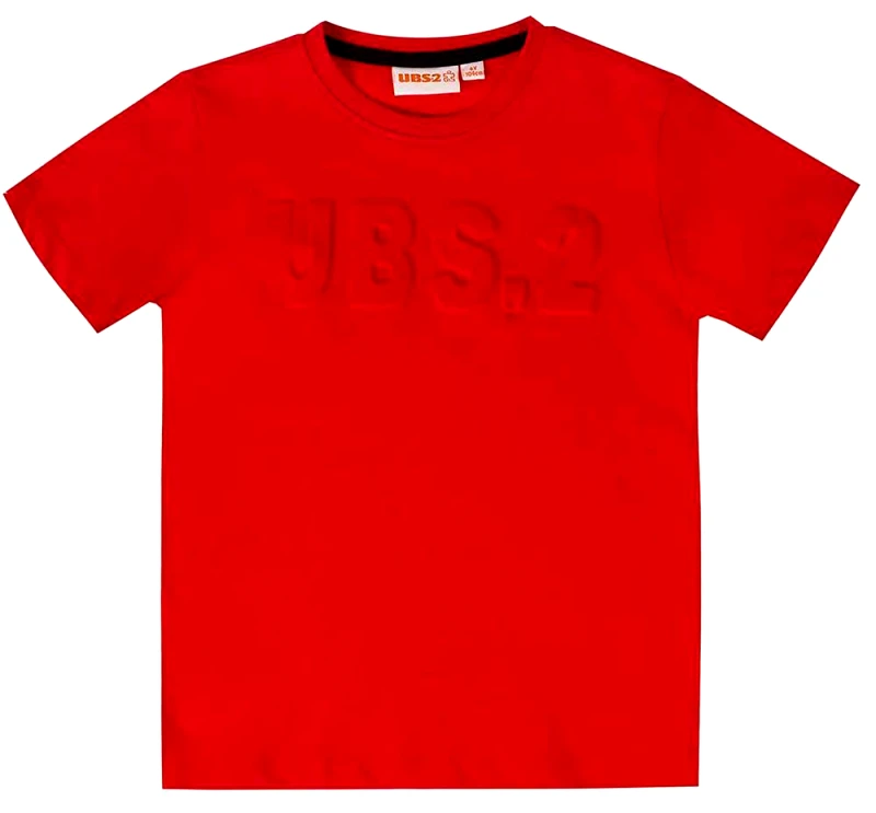 UBS2 T-SHIRT UBS2 E219365-07 ΚΟΚΚΙΝΟ (3 ΕΤΩΝ)-(98 CM)