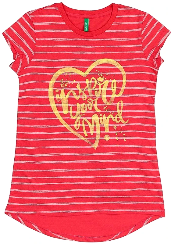 BENETTON ΜΠΛΟΥΖΑ ΜΕ ΚΟΝΤΟ ΜΑΝΙΚΙ BENETTON FOUNDATION TK ΦΟΥΞΙΑ (82 CM)-(1-2 ΕΤΩΝ)