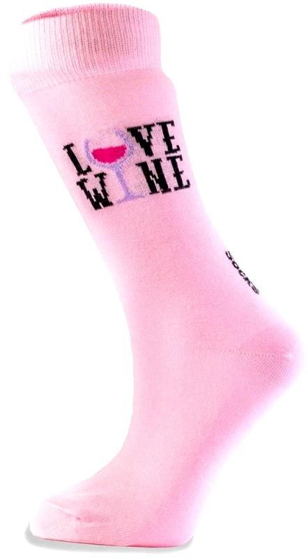 ENOTRIA ΚΑΛΤΣΕΣ SOMMELIER ENOTRIA LOVE WINE ΡΟΖ ΜΕ ΛΕΠΤΟΜΕΡΕΙA ΠΟΤΗΡΙOY (36-40)