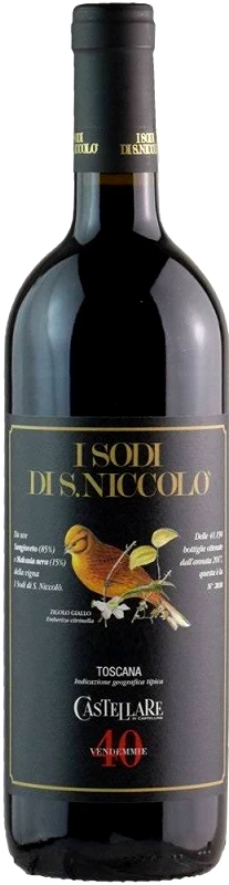 CASTELLARE DI CASTELLINA ΚΡΑΣΙ I SODI SAN NICCOLO CASTELLARE DI CASTELLINA 2020 ΕΡΥΘΡΟ 750 ML