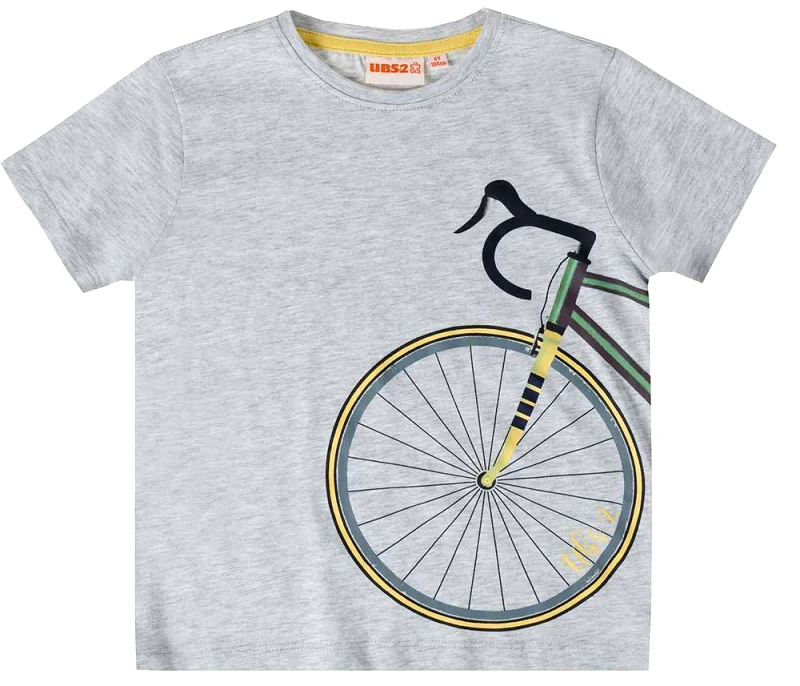 UBS2 T-SHIRT UBS2 E219338-999 ΓΚΡΙ ΜΕΛΑΝΖΕ (3 ΕΤΩΝ)-(98 CM)