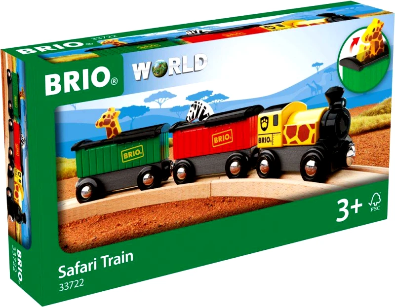 BRIO ΤΡΕΝΟ ΣΑΦΑΡΙ BRIO 3ΤΜΧ (33722)