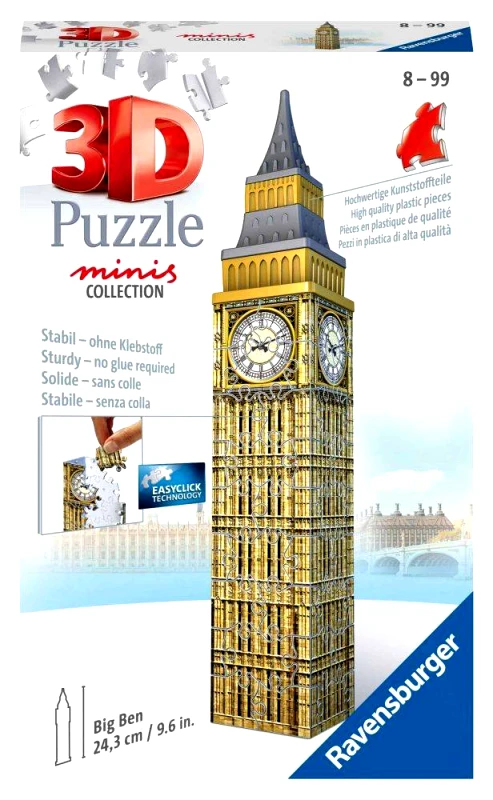 RAVENSBURGER BIG BEN 3D MINI RAVENSBURGER 54 ΚΟΜΜΑΤΙΑ